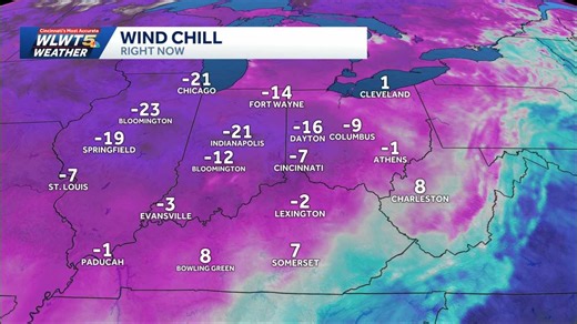 Arctic air takes over: Single-digit temperatures, negative wind chills settle in after snow