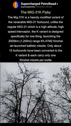 MIG-31K flyby