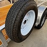 Trailer Spare Tire Mount, Spare Tire Carrier for Utility Trailer Boat, Spare Tire Holder Bracket Fits 4 & 5 & 6 Lugs Trailer Wheels on 4", 4.5", 4.75", 5" and 5.5" Bolt Patterns, Holds up to 180 Lbs