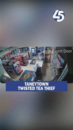 Twisted Tea thief smashes Sunoco Gas Station door in Taneytown