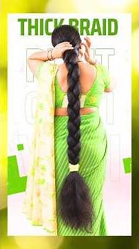 1-Min Rapunzel Braid! 😱 Super Thick Below-Knee Hair Braid Tutorial #Shorts #hair #hairstyle #diy
