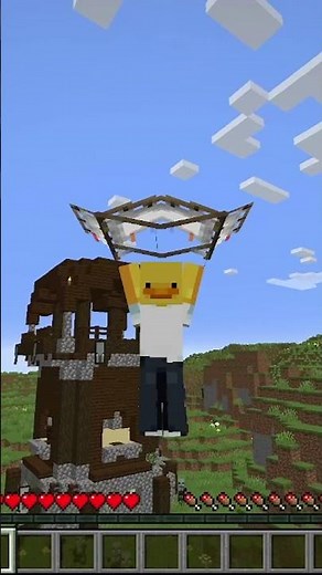 Playing Minecraft's best Glider Mod #minecraftshorts