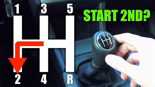 Should you start from a stop in second gear?