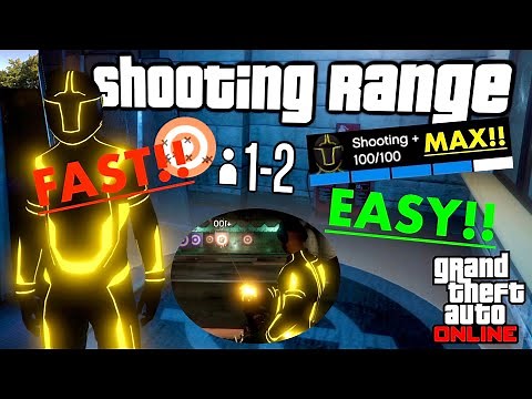 GTA V: How to INCREASE shooting skill fast and easy!! (online)