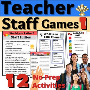 Teacher Staff Icebreakers Activity Games 1 Meetings Group Resource