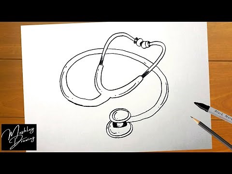 How to Draw a Stethoscope