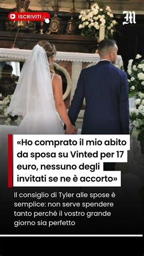 «Ho comprato il mio abito da sposa su Vinted per 17 euro, nessuno degli invitati se ne è accorto»