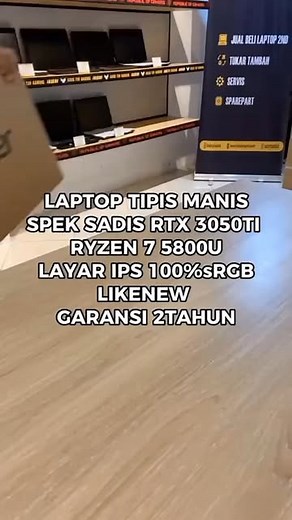 Promo Laptop Murah on Instagram: "Acer Swift X SFX14-41G 𝗛𝗮𝗿𝗴𝗮 𝗽𝗿𝗼𝗺𝗼 𝟮.𝟳𝟱𝟬.𝟬𝟬𝟬 🔧 Spesifikasi Umum Acer Swift X SFX14-41G Prosesor: AMD Ryzen 7 5825U Grafis: NVIDIA GeForce RTX 3050 / RTX 3050 Ti (4GB GDDR6) RAM: 16GB LPDDR4x onboard Penyimpanan: SSD 512GB PCIe NVMe Layar: 14 inci Full HD (1920 x 1080), IPS, 300 nits, 100% sRGB, Acer ComfyView Sistem Operasi: Windows 10 Home atau Windows 11 Home Baterai: 4-cell 59Wh, hingga 14 jam penggunaan Dimensi: 322,8 x 212,2 x 17,9 mm Bera