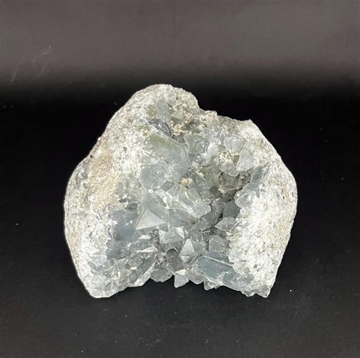 Celestite Crystal Geode – Natural Blue Celestite Cluster From Madagascar | Calming Meditation Stone - Etsy