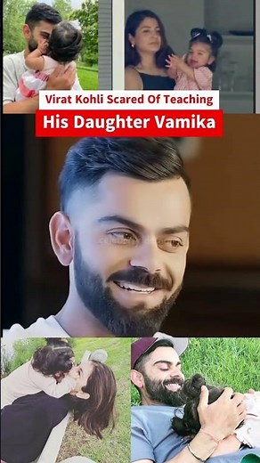 Virat Kohli Scared Of Teaching His Daughter Vamika #shorts #viratkohli