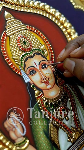 Learn this beautiful Goddess Saraswati ✨🙏🏼 #tanjorepainting #indianart #saraswati #indianheritage