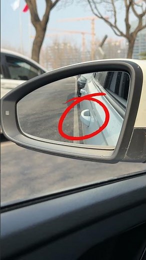 how to adjust your rearview mirror? #automobile