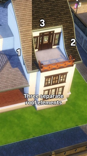 ABNewcrest | Sims 4 Builds on Instagram: "Sims 4 rooftop terrace: how I built this little cozy corner. Splitting up the roof into several separate elements does the trick! 🛠️ #sims4 #sims"