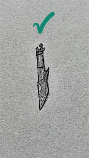 How to draw a knife ✏️ #tutorial #art #drawing #howtodraw