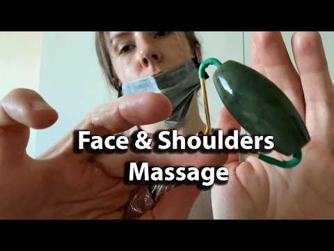 ASMR Spa Session | Roller Massage + Relaxing Face, Neck & Shoulder Touch