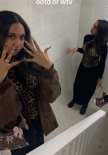 cheetah look🐆 [open for outfit deets] going back to the basics ! feel like its better for me to have more dynamic outfit videos— stay tuned for more style videos !! Base Layer: H&M Top: timaxx Bottoms: Tjmaxx Shoes: Amazon Purse: Juicy Couture Earrings: Kate Spade Rings: U.S Jewelry House (NYC) Plushies: wooyonyang plushie, binini plushie . . . #winterfashion #2026fashion #fashiontrends #styletips #ootd winterstyle stylegram fashiondiary fashionvlog