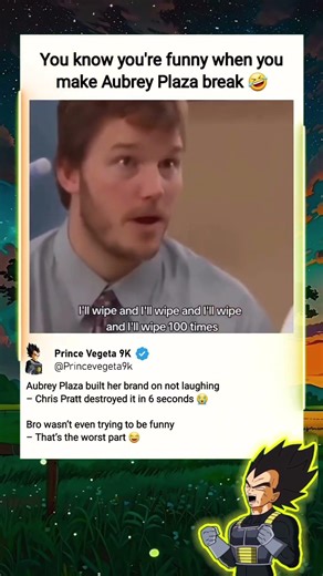 In Parks and Recreation (2009) – Chris Pratt – When You Accidentally Make Aubrey Plaza Break