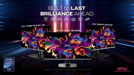 MSI announced new QD-OLED monitors with up to 500Hz refresh rate ahead of CES 2025