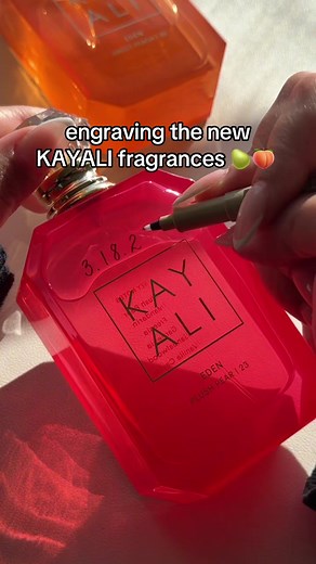 Engrave New Kayali Eden Pear & Peach Fragrances
