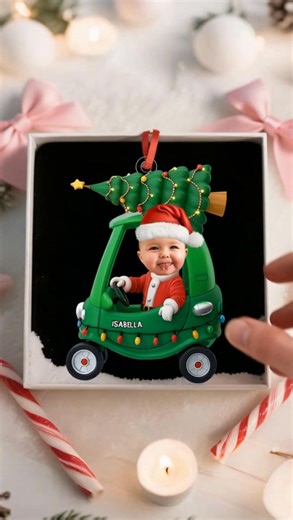 Personalized Baby Photo Christmas Ornament🎁Design can be changed👇Order here👇 https://www.okbands.com/babyfdg | OKband-s