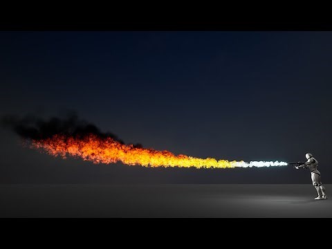 Unreal Flamethrower Particle Effect In Niagara