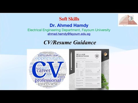 CV Guidance [Part 1 of 3]