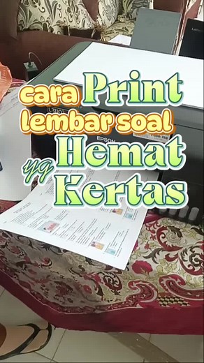 Cara Print Lembar Soal Hemat Kertas dan Tinta