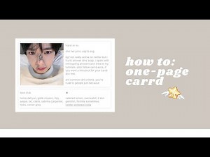aesthetic & minimalist site; one page carrd tutorial (free plan)