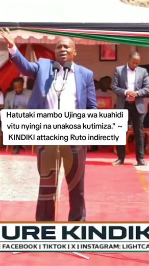 DP Kindiki attacking President Ruto indirectly??