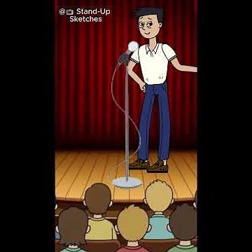 🎤 Cartoon Does Stand-Up Comedy | Funny Animated Short 🤣 #Shorts