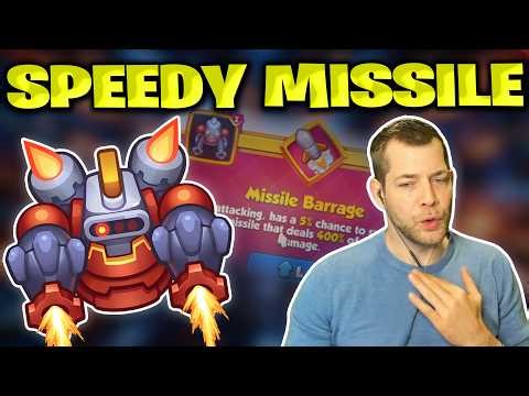 Robot's Crazy Missile Barrage Talent | Knight Statue Makes It Super Fast | Rush Royale