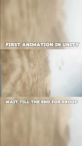 First animation in unity!