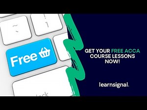 Get your Free ACCA Course Lessons now! | Learnsignal