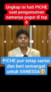 Ungkap isi hati PICHE KOTA saat namanya terhenti di Top 6 Indonesia Idol🥹🥹😚😚 #pengumuman #namapicheterhenti #pichesantai #indonesiaidol #vanessapanik #vanessaidol #jangkauanluas #sorotanpublik #fyp | Andrew Tahhu