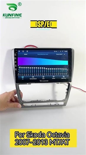 KUNFINE Android Car Stereo DVD GPS Navigation Multimedia Player For Skoda Octavia 2007-2013 MT/AT
