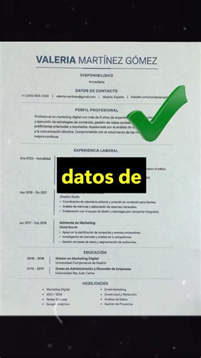 Como hacer un curriculum vitae 26/27 orden correcto para conseguir trabajo