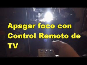✅ Apagar Foco con el Control Remoto del TV (Fácil de hacer)