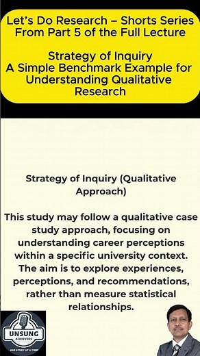 What Is the Strategy of Inquiry in a Study? | Let’s Do Research Shorts #ResearchForAll #qualitative