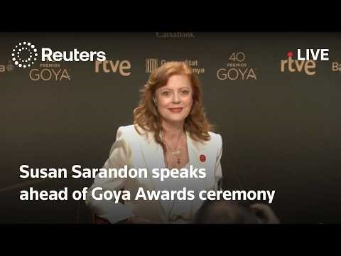LIVE: Susan Sarandon speaks ahead of Goya Awards ceremony
