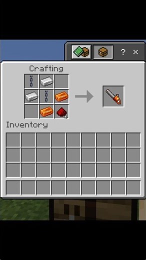 crafting chainsaw sword moment #minecraft#shorts#youtube