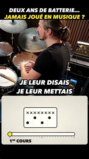 Batterie : 2 ans de cours sans jamais jouer en MUSIQUE ?