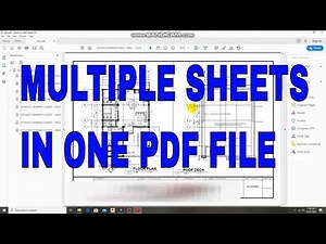 MULTIPLE SHEETS IN ONE PDF FILE - AutoCAD Tutorial Tagalog Version