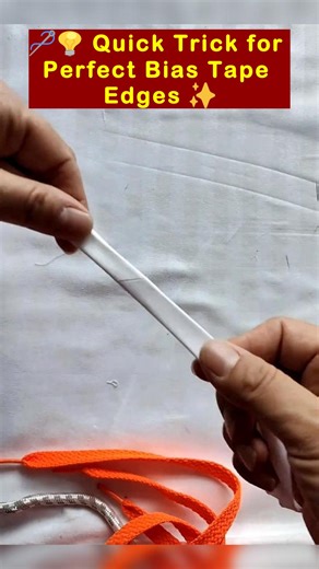 7.5K views · 31 reactions | 瑱 Quick Trick for Perfect Bias Tape Edges ✨ #sewinghack #biasbindingtutorial #sewingtipsandtricks #sewingforbeginners #easysewinghacks #pipingstriptutorial #sewingshortcuts #hemmingstripguide | All Girls' Things | Facebook