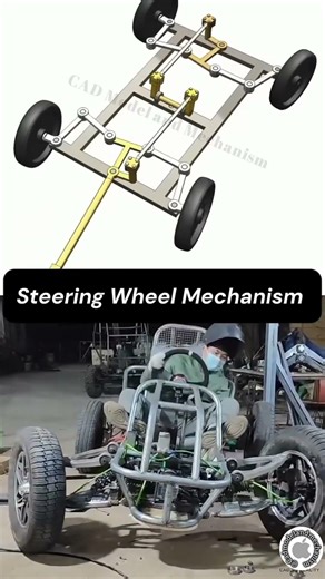How Ackermann Steering Actually Works_ 🤯 (3D vs. DIY Buggy) #shorts