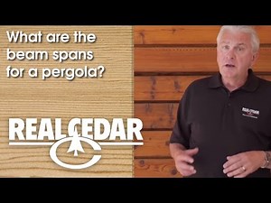 FAQ : What Are The Beam Spans For A Pergola? - Realcedar.com