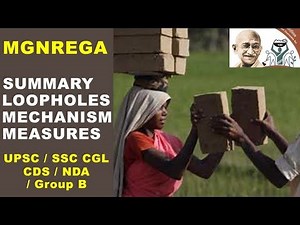Mahatma Gandhi National Rural Employment Guarantee Act, 2005 Video Lecture | Economics Optional for UPSC