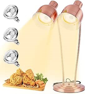 Food Warmer Lamp Heat Lamp with Bulbs for Food Heating Lamp Commercial Food Buffet Warmer Lamp Restaurant Food Service