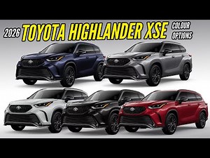 2026 Toyota Highlander Hybrid Colors - XSE Variant - All Options - Images | AUTOBICS