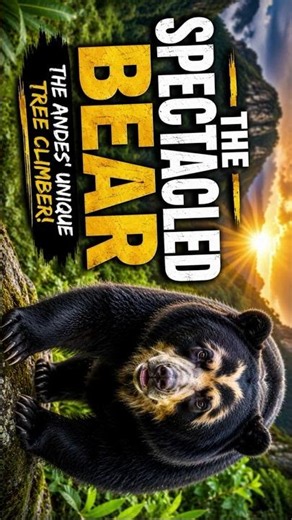 🐻👓 Meet the Spectacled Bear – South America's Only Bear!