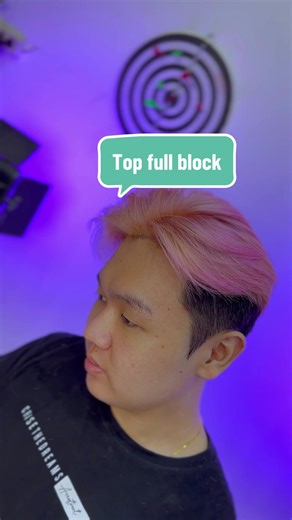 Full Block Baby Pink - Customer's Hair Transformation